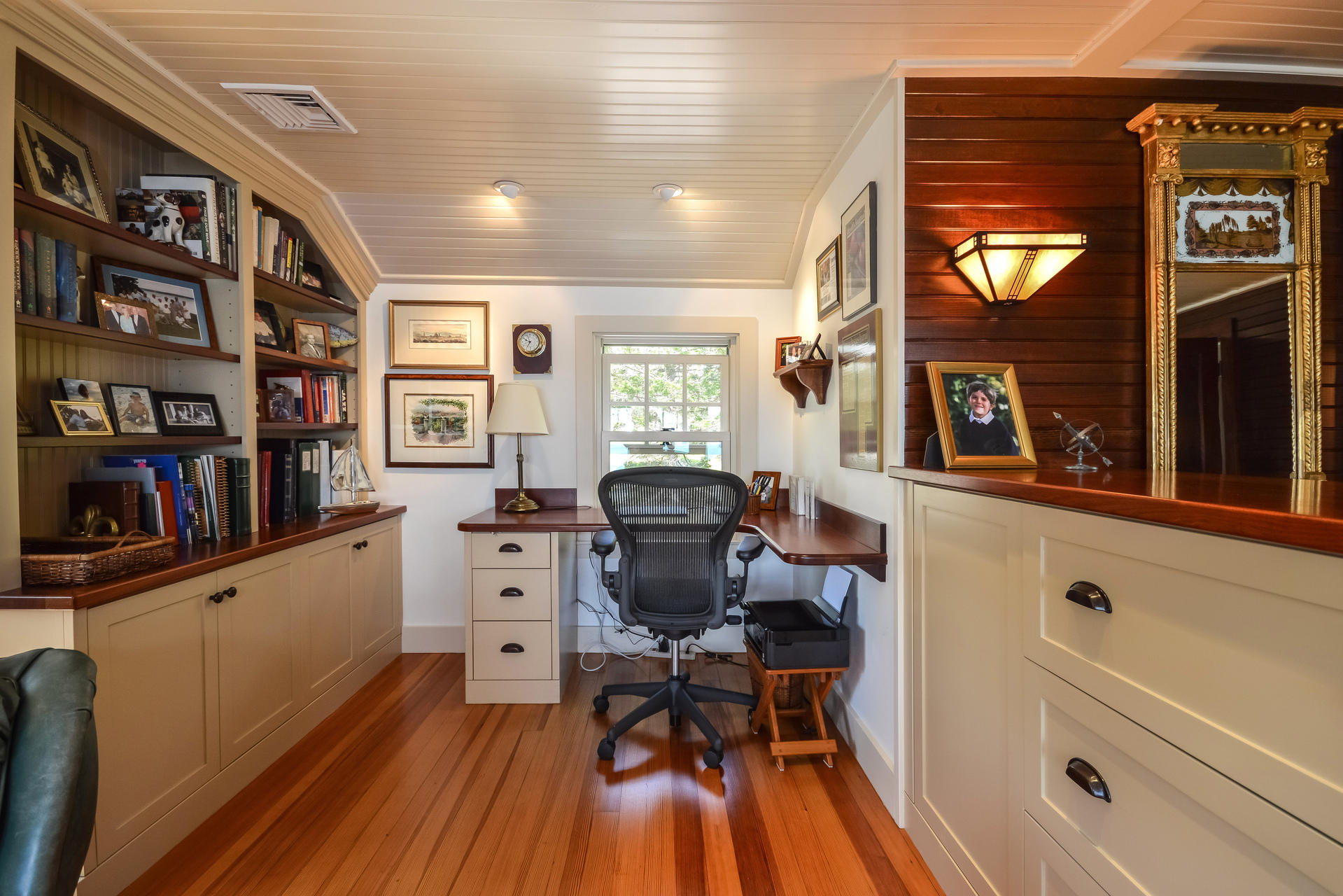 438 Scraggy Neck Road Cataumet, MA 02534 - Photo 19 of 33 a view of a workspace with furniture and toys