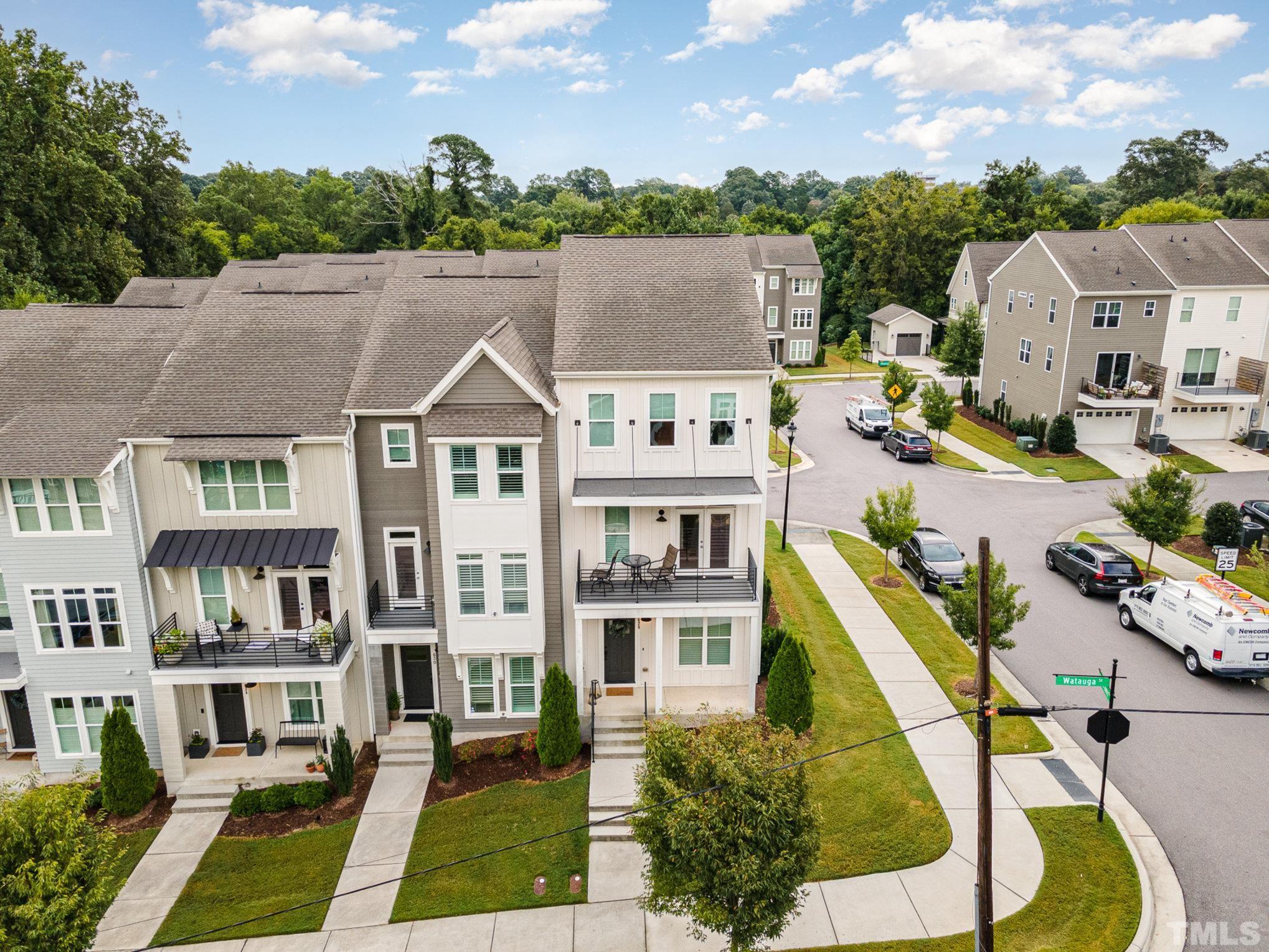 626 Watauga Street Raleigh, NC 27604 - Photo 30 of 30 a aerial view of multiple houses