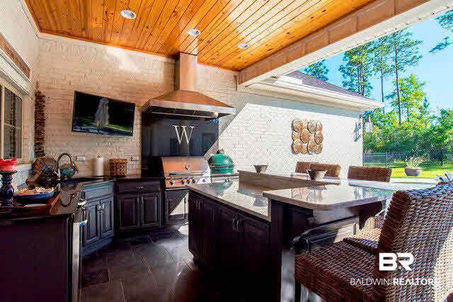32576 Whimbret Way Daphne, AL 36527 - Photo 7 of 25 Don't get the indoor Kitchen dirty........cook in your own outdoor kitchen...covered area is 33' x 14'