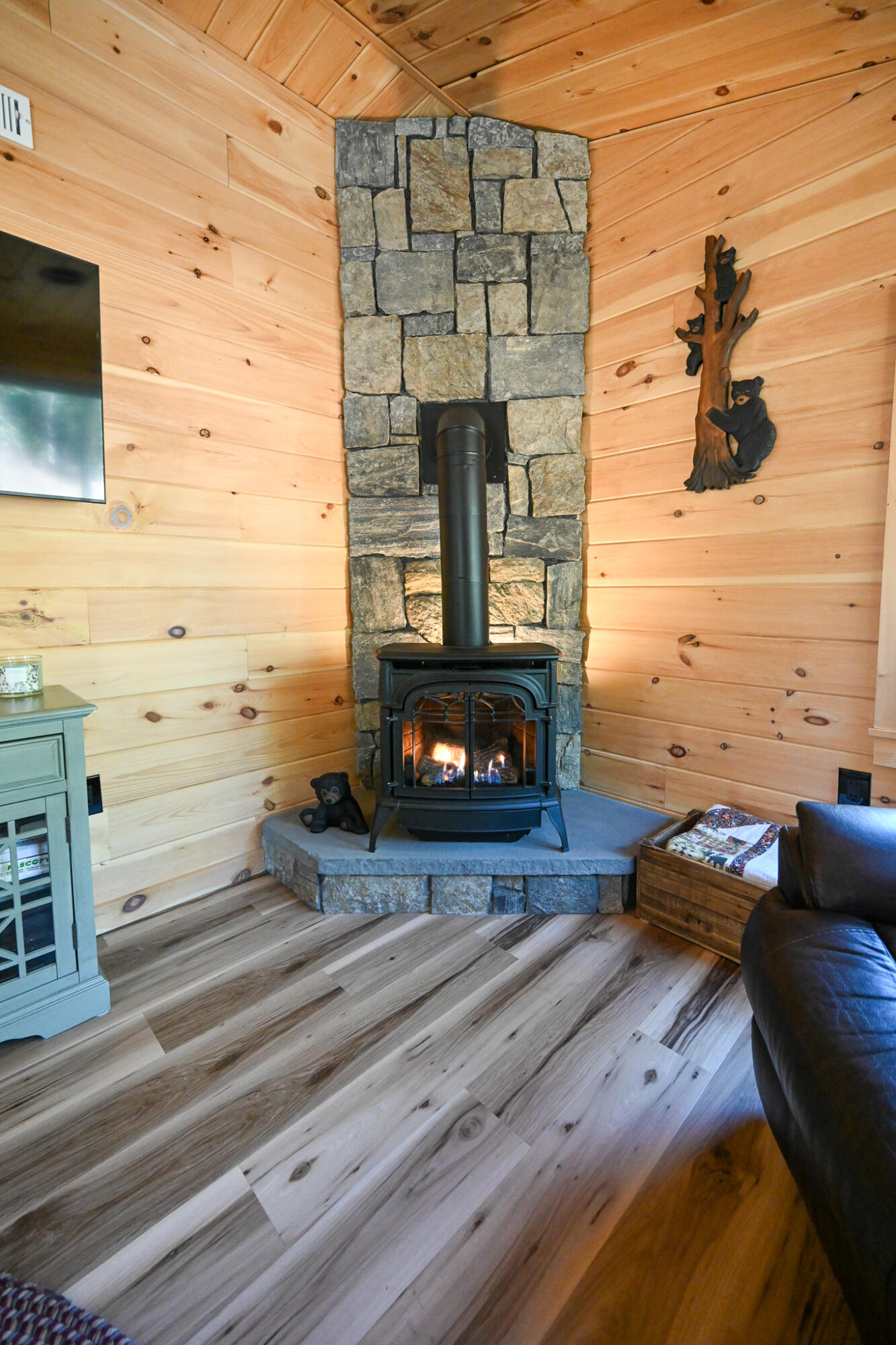 28 Dragon Back Road Naples, ME 04055 - Photo 22 of 41 Easy, low maintenance propane fireplace