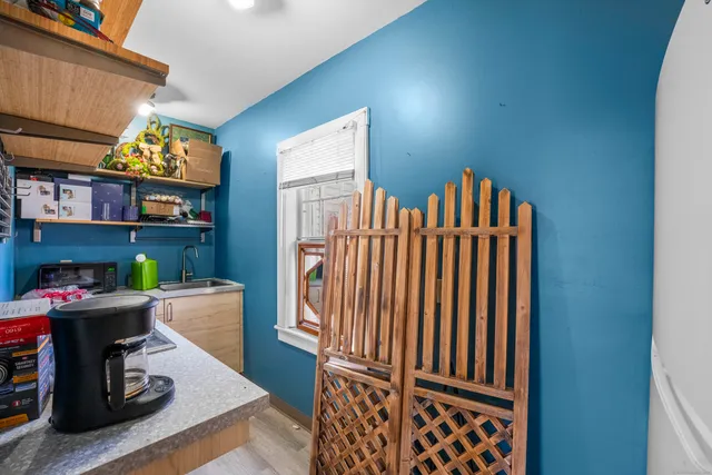 a room with storage and utility