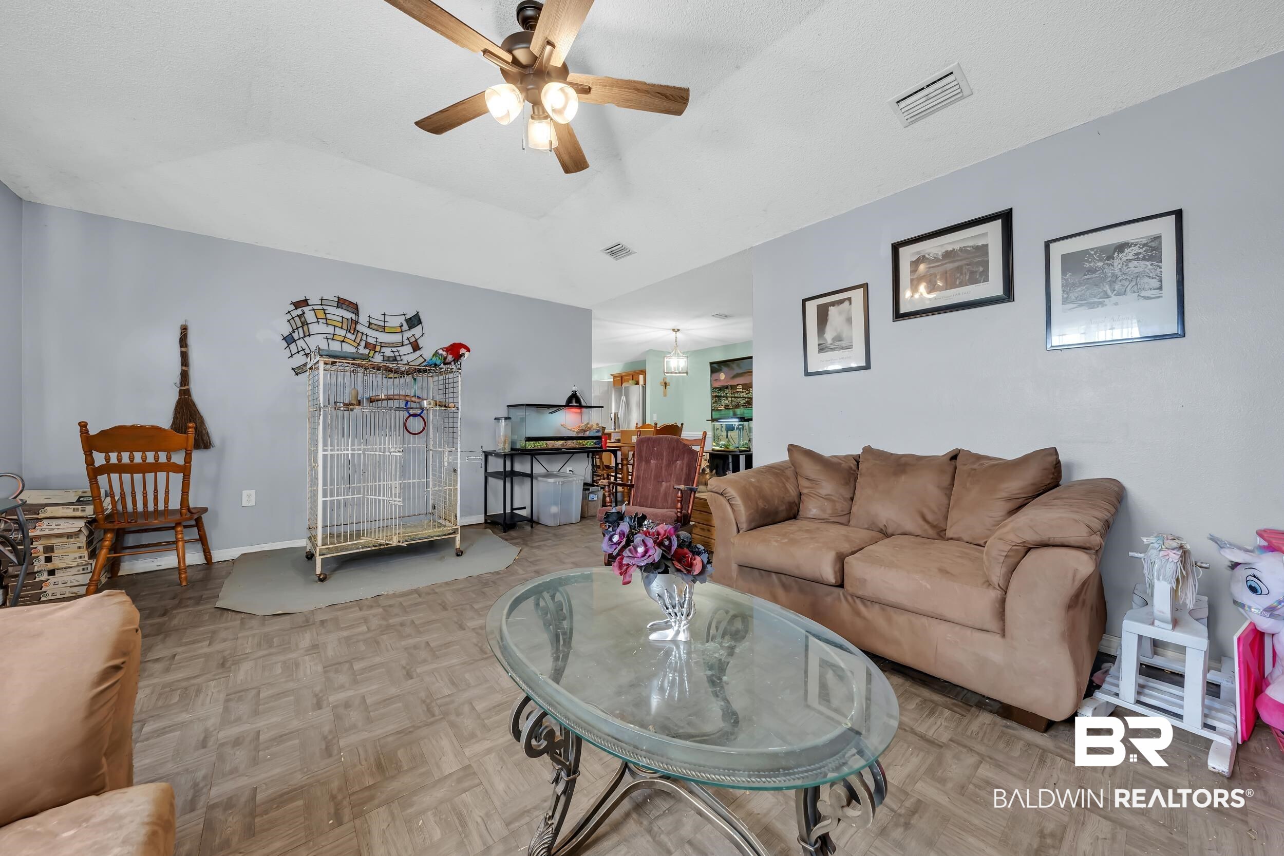 16603 Vanilla Drive Foley, AL 36535 - Photo 6 of 19 Living area with ceiling fan