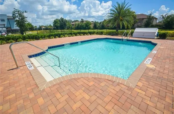 a view of outdoor space yard and swimming pool