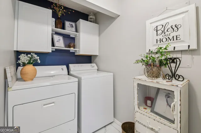a view of a staircase and a window