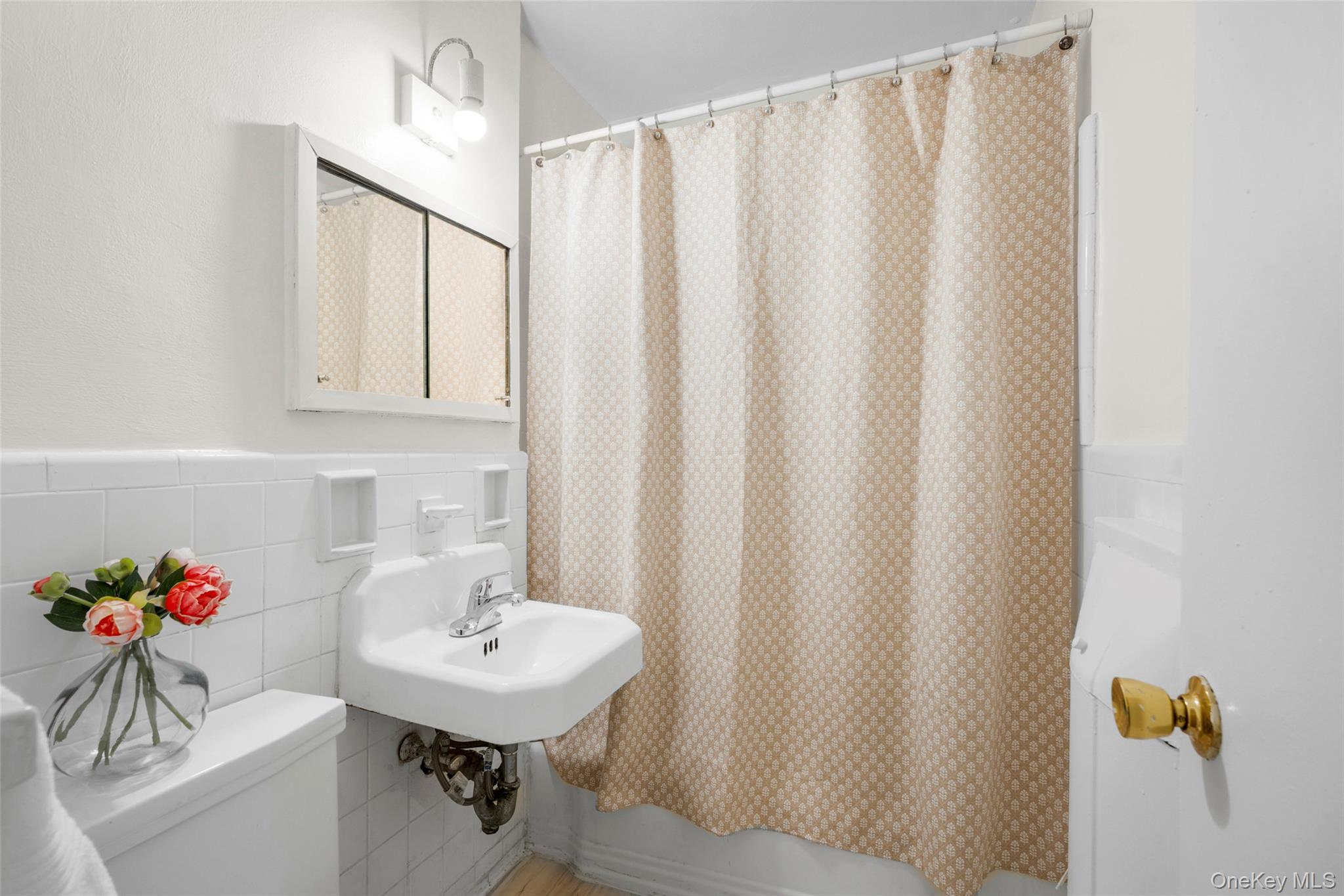 325 Palmer Terrace, Unit 2C Mamaroneck, NY 10543 - Photo 15 of 18 a bathroom with a sink a toilet and a mirror