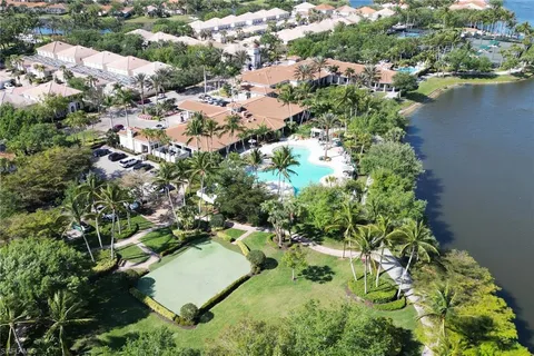 a view of a lake with outdoor space