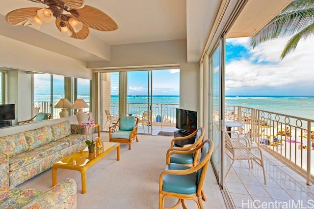 2161 Kalia Road, Unit 202 Honolulu, HI 96815 - Photo 1 of 1 Spectacular views of the sandy beach and azure ocean