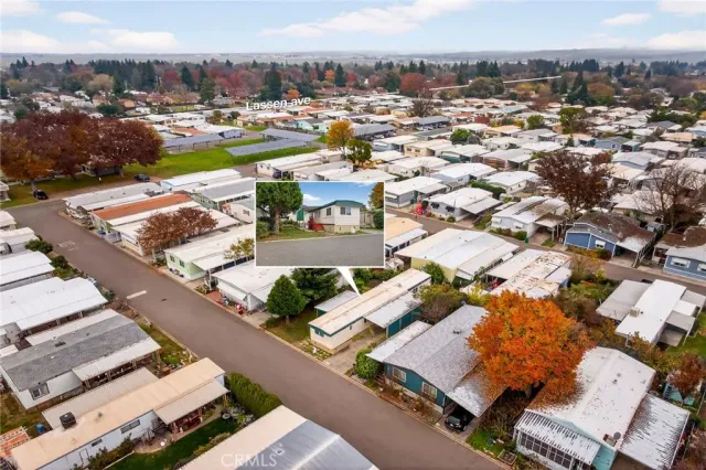 an aerial view of a city