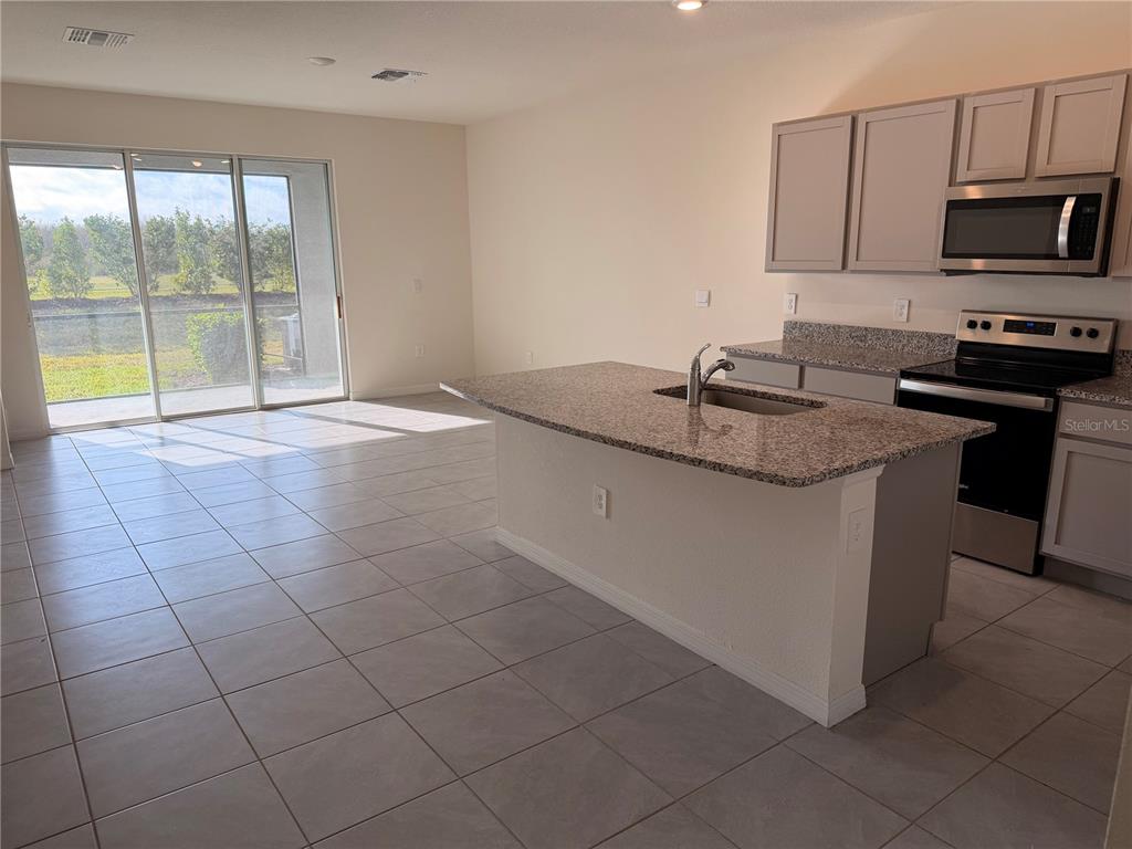 17534 Crescent Moon Loop Bradenton, FL 34211 - Photo 4 of 18 a kitchen with stainless steel appliances granite countertop a sink and a stove