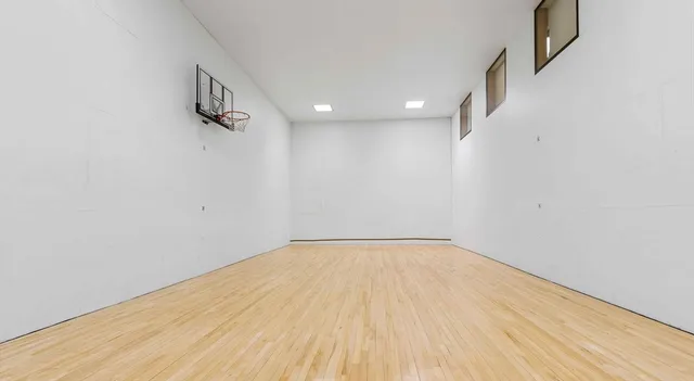 a view of wooden floor in a room