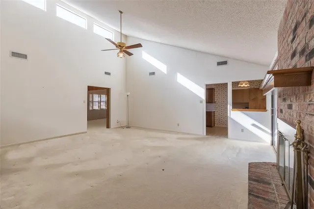 a view of a livingroom with a staircase