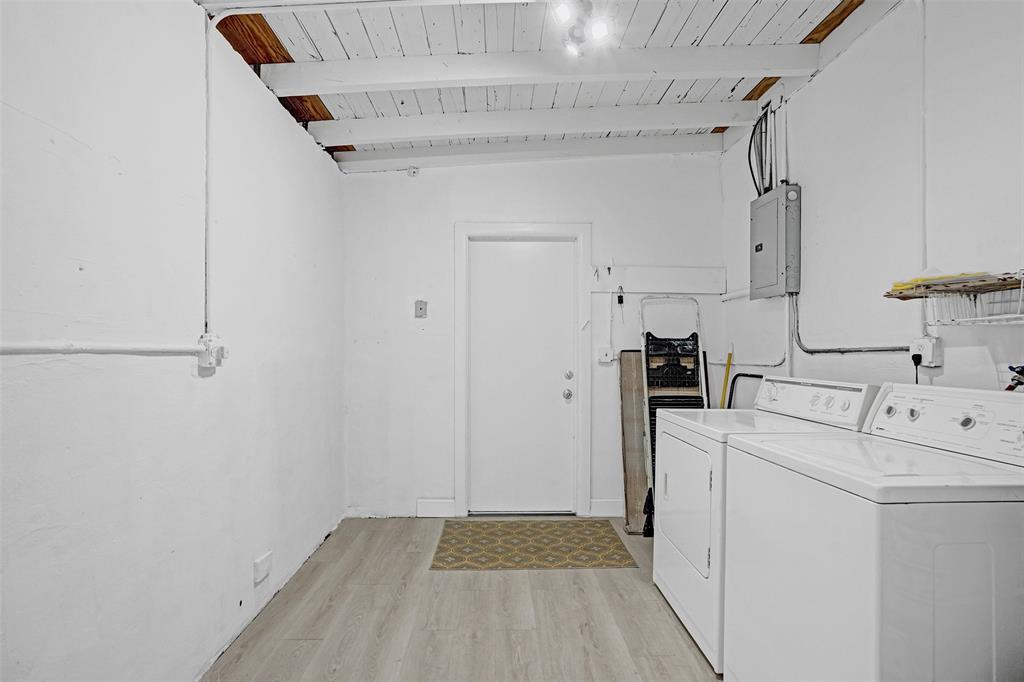 4738 Northwest 5th Street Plantation, FL 33317 - Photo 46 of 68 a view of storage and utility room with washer and dryer