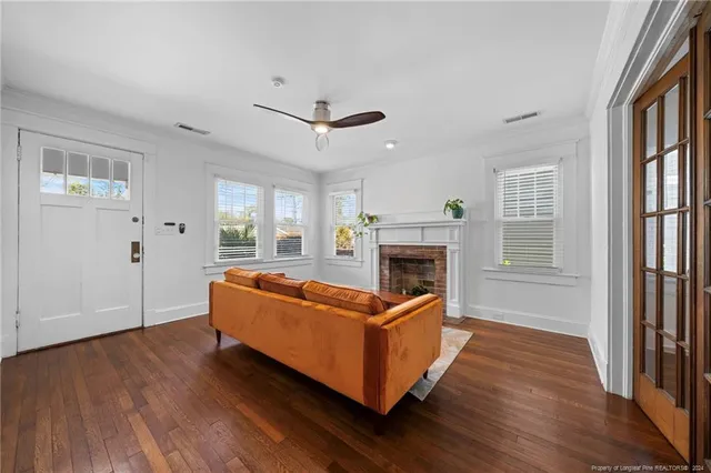 view of an empty room with a window