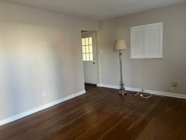 freshly painted living room with new blinds