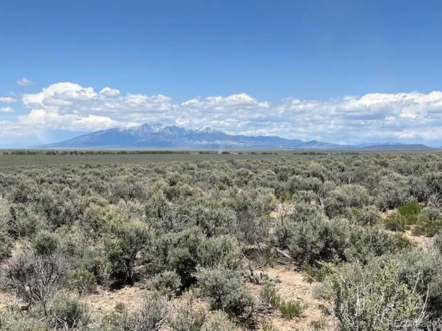 a view of an outdoor space and mountain view