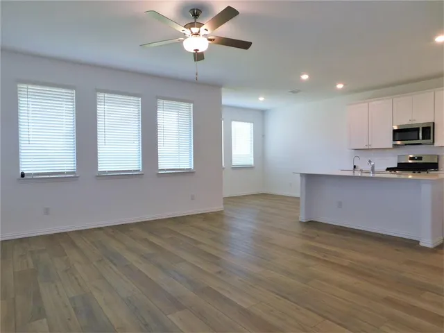 a view of kitchen and window