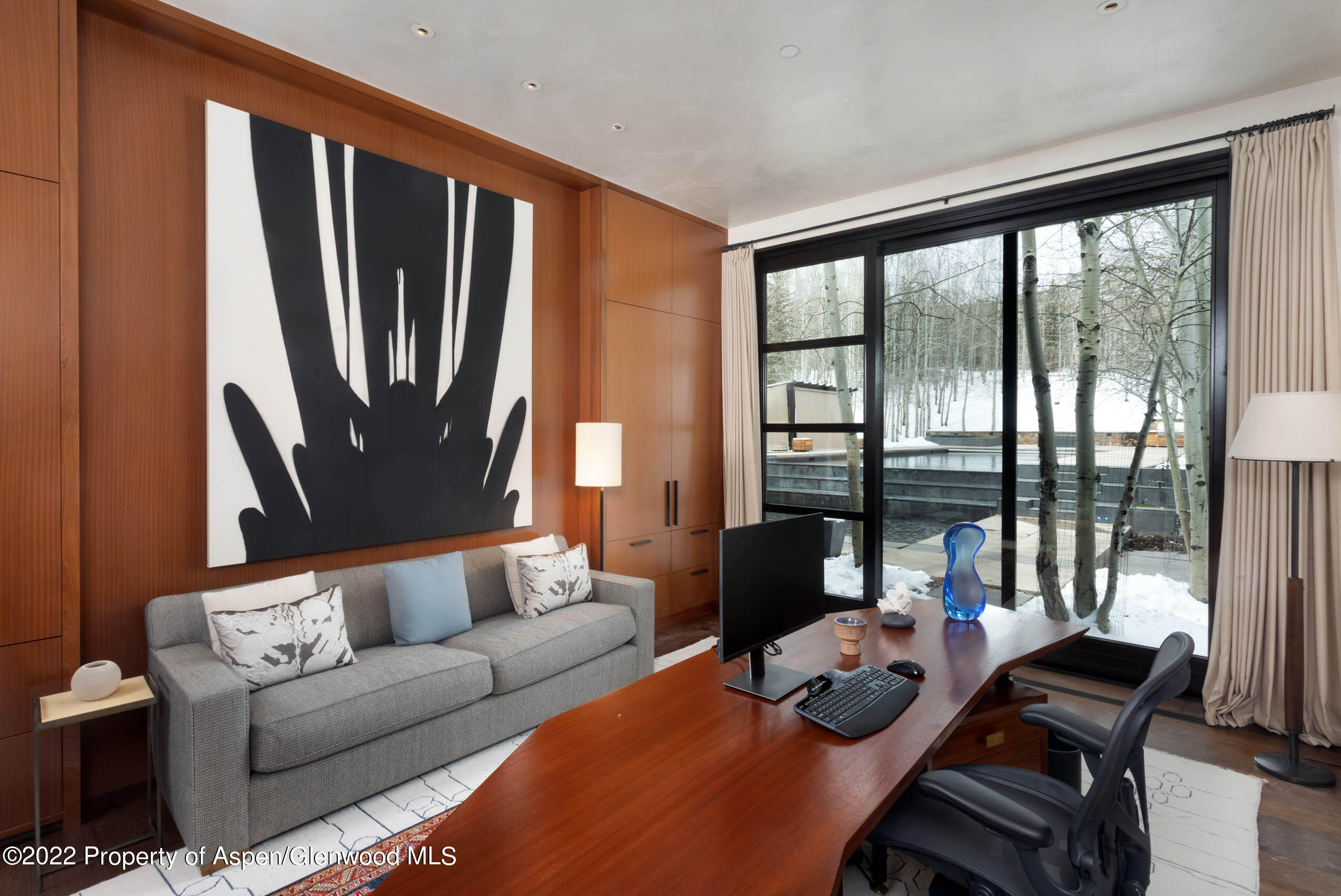 600 Owl Creek Ranch Road Aspen, CO 81611 - Photo 42 of 84 a living room with furniture and a window