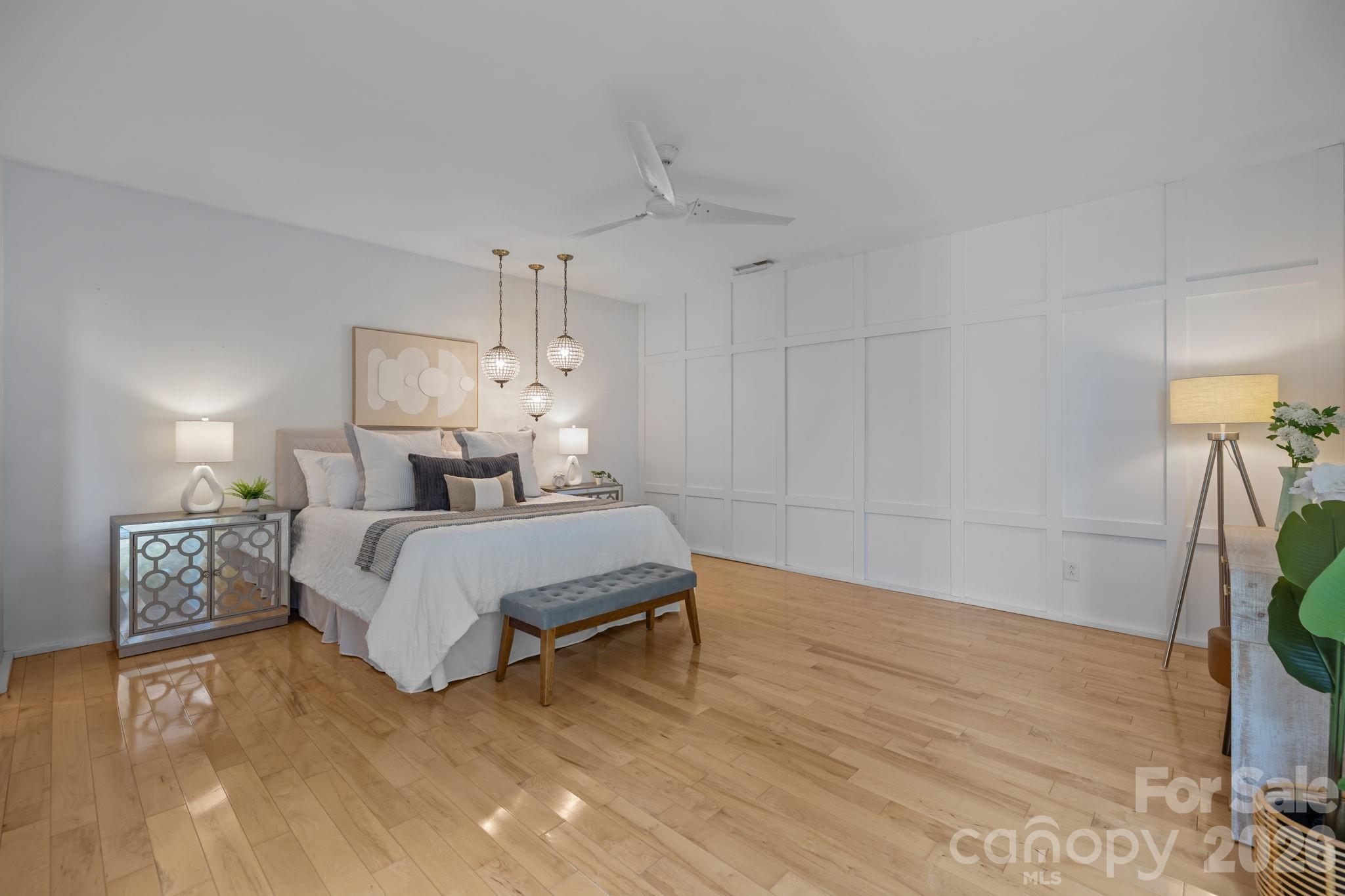3534 Card Street Charlotte, NC 28205 - Photo 10 of 24 a bedroom with a bed and a rug