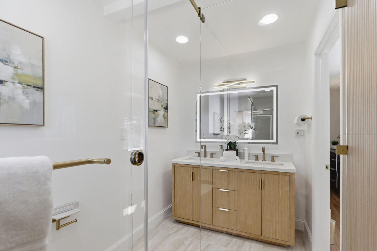 5888 Lean Way San Jose, CA 95123 - Photo 42 of 54 a bathroom with a double vanity sink mirror and double