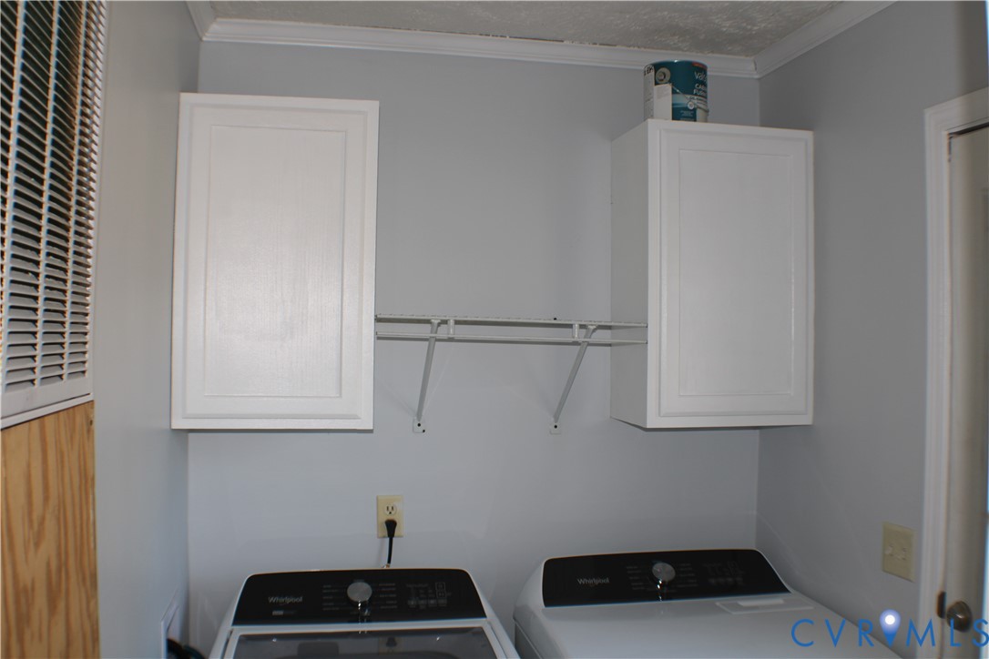 1811 Halls Store Road Mineral, VA 23117 - Photo 38 of 39 Laundry area featuring crown molding, separate was