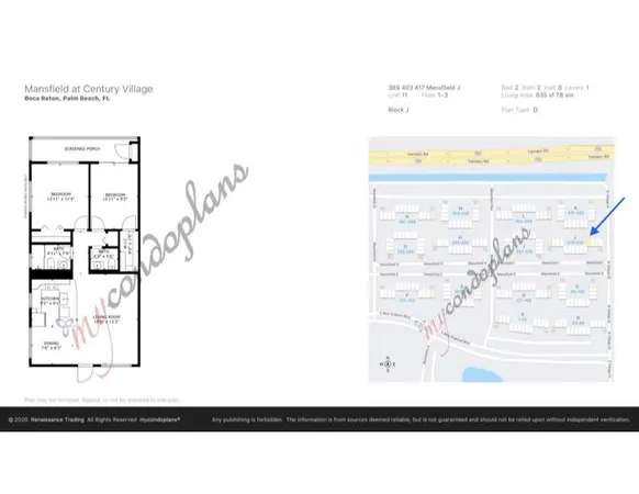 $1,625 | 417 Mansfield I, Unit 417, Boca Raton, FL 33434