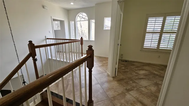 a view of an entryway with staircase