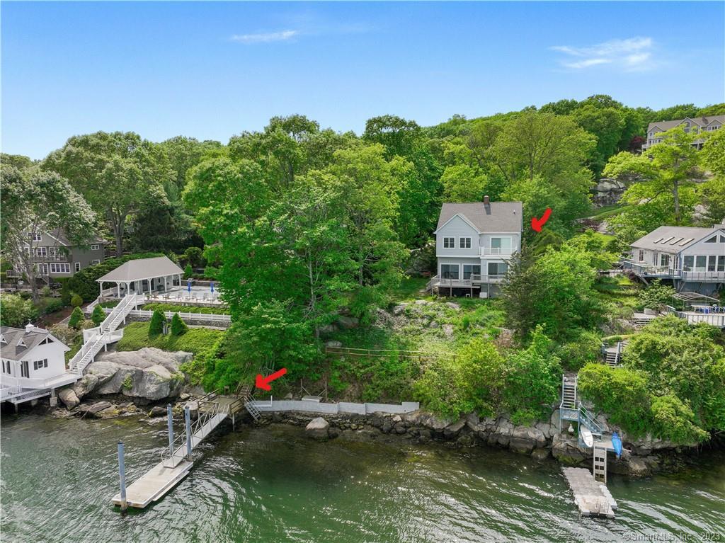 51 Quarry Dock Road East Lyme, CT 06357 - Photo 1 of 1 an aerial view of a house with a yard basket ball court and outdoor seating