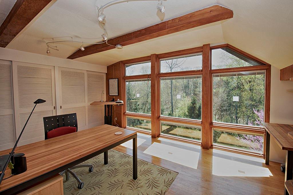 160 Lakeside Road Pittsburgh, PA 15238 - Photo 23 of 25 Bedroom 4 used as an office. Have you ever seen more ambient light in a home?!! Each room gets better and better! Bedroom 5 is a mirror image of this space.