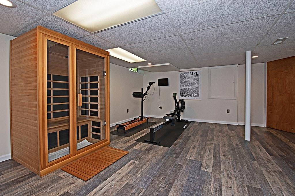 160 Lakeside Road Pittsburgh, PA 15238 - Photo 25 of 25 Workout area with infrared spa. This can also be a play room.