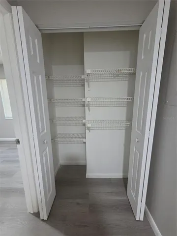 a view of closet area