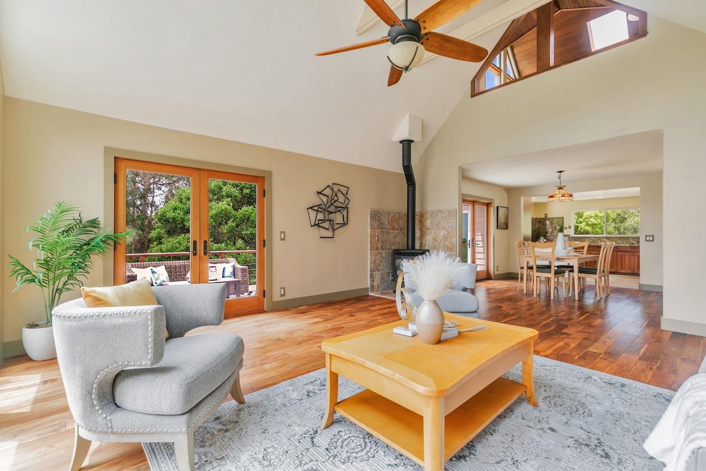 411 Hecker Pass Road Watsonville, CA 95076 - Photo 5 of 76 a living room with furniture and a large window