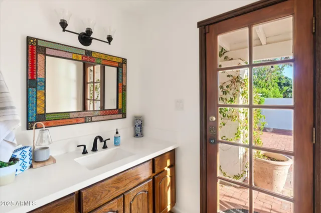 a room with furniture and a window