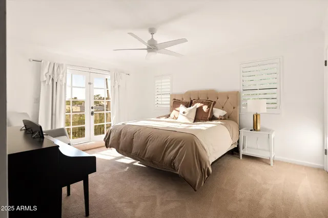 a view of a terrace with chairs