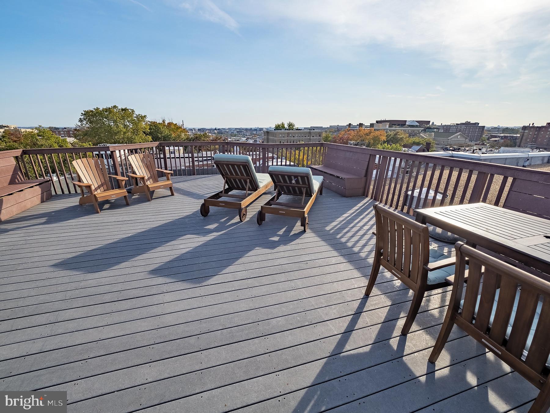 1736 Columbia Road Northwest, Unit 309 Washington, DC 20009 - Photo 25 of 38 a view of roof deck with patio