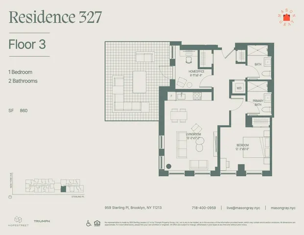 $5,250 | 955 Sterling Place, Unit 327 | Crown Heights