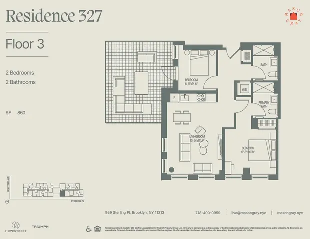 $4,995 | 955 Sterling Place, Unit 327 | Crown Heights