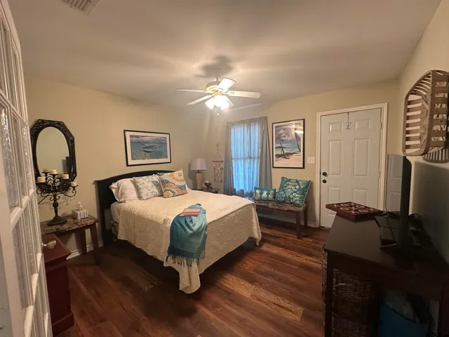 a view of an ocean and a mountain