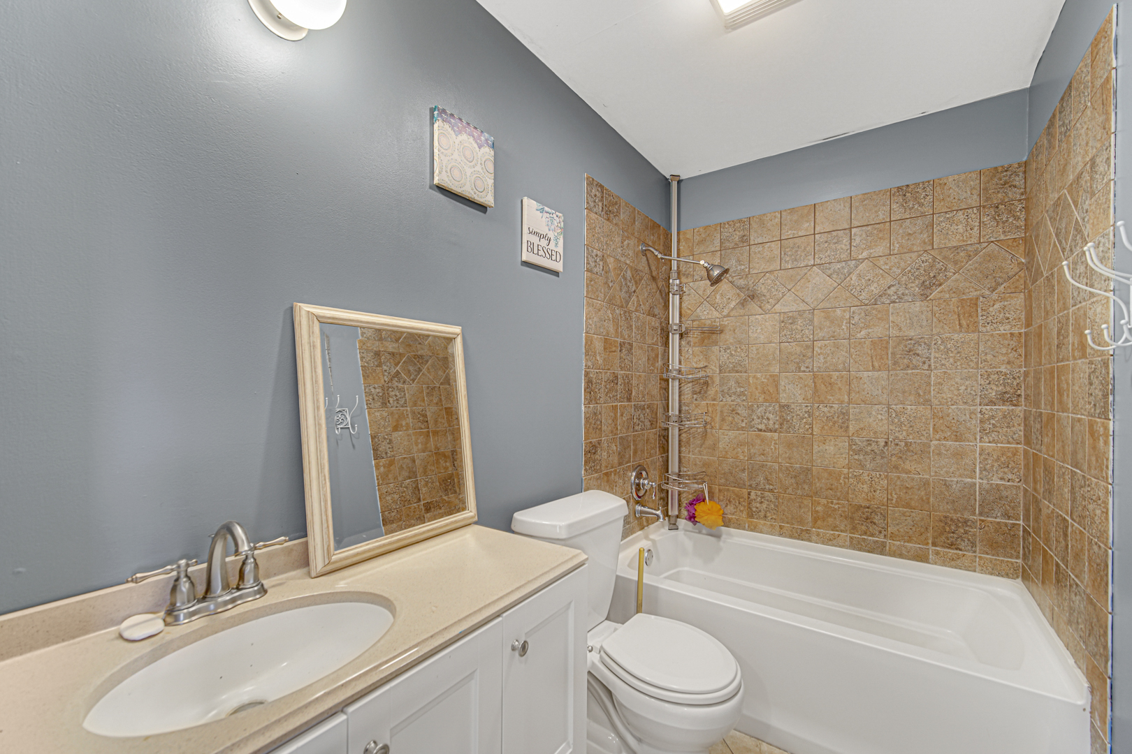 1812 Main St Road Spring Grove, IL 60081 - Photo 15 of 29 a bathroom with a sink toilet and shower