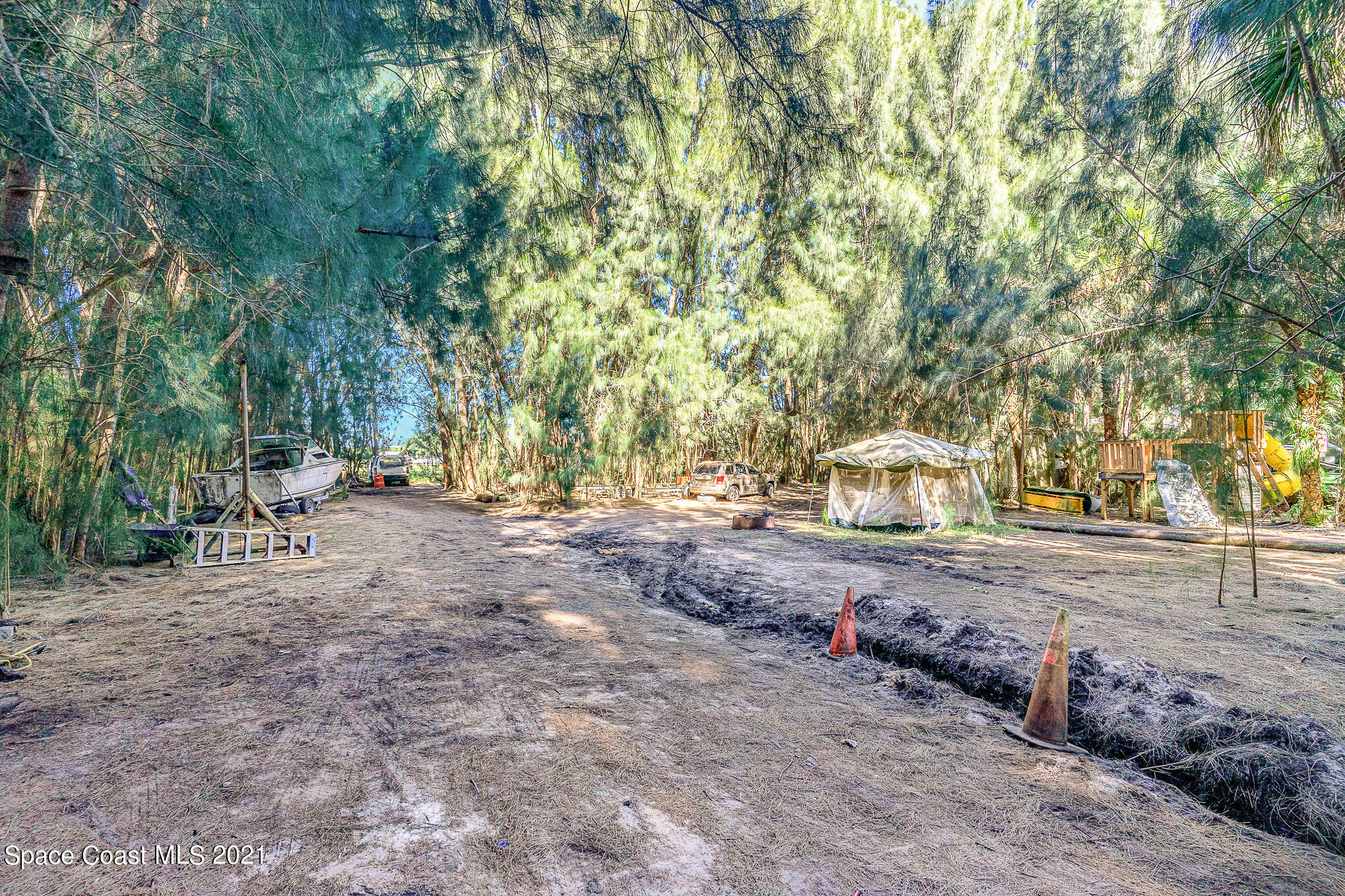 1717 Jones Road Melbourne, FL 32934 - Photo 17 of 20 a view of a yard with a tree