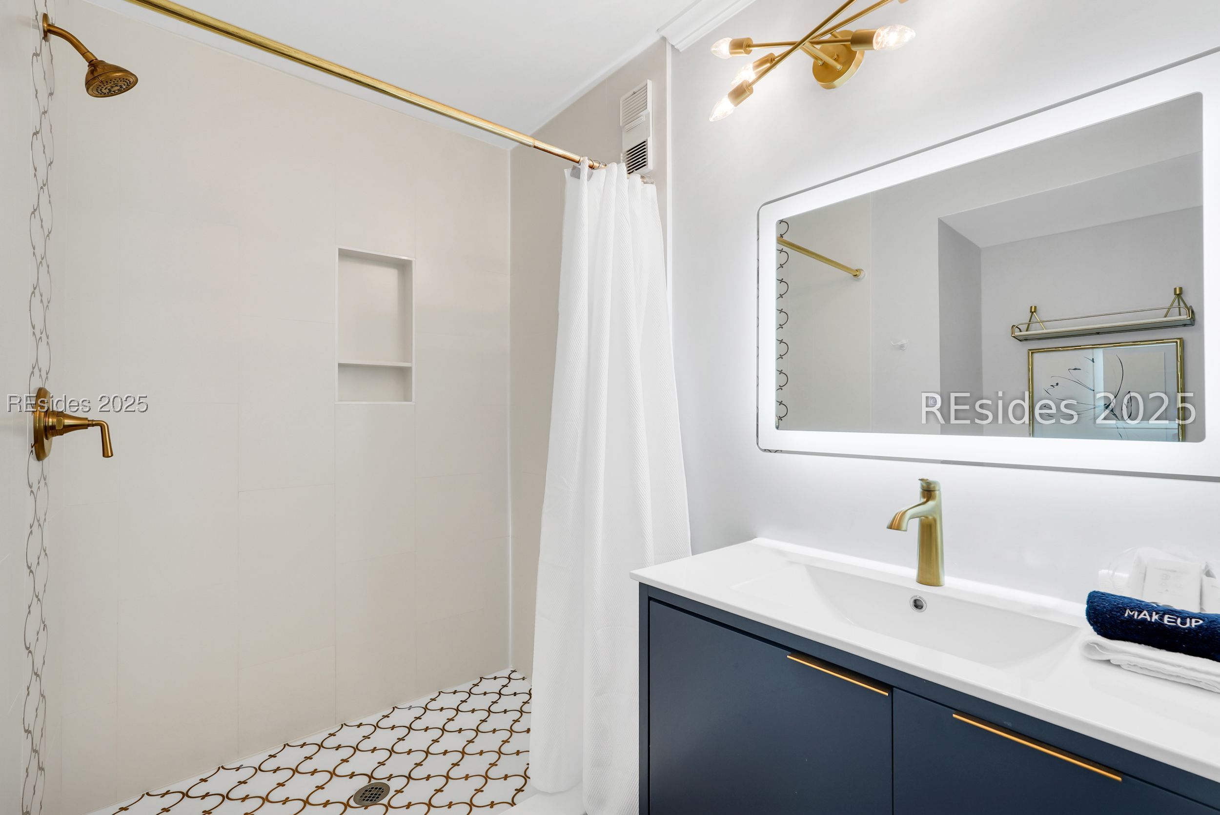 40 Folly Field Road, Unit A1 Hilton Head Island, SC 29928 - Photo 13 of 42 Updated lighted vanity.