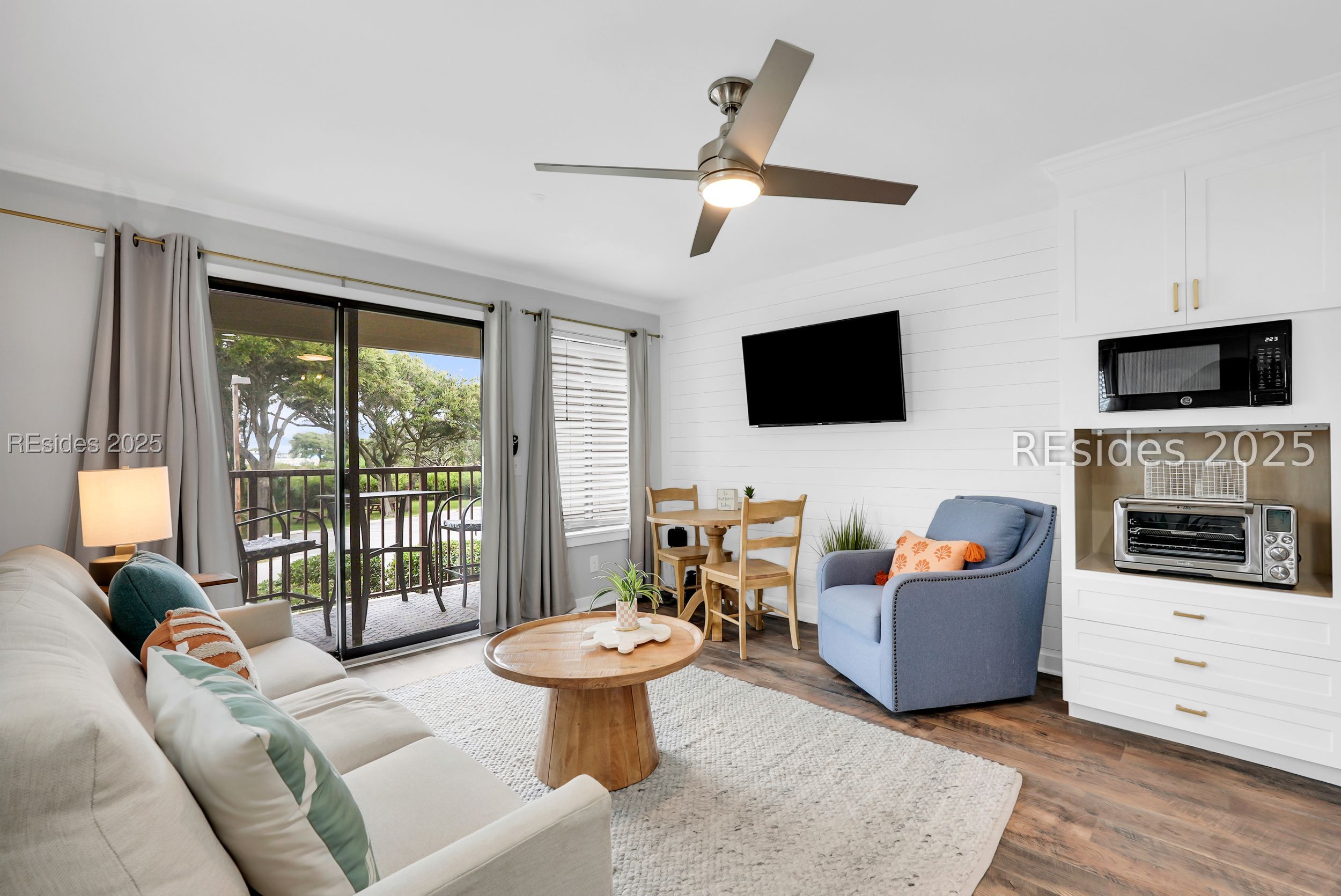 40 Folly Field Road, Unit A1 Hilton Head Island, SC 29928 - Photo 22 of 42 Kitchen and Living area overlook the balcony