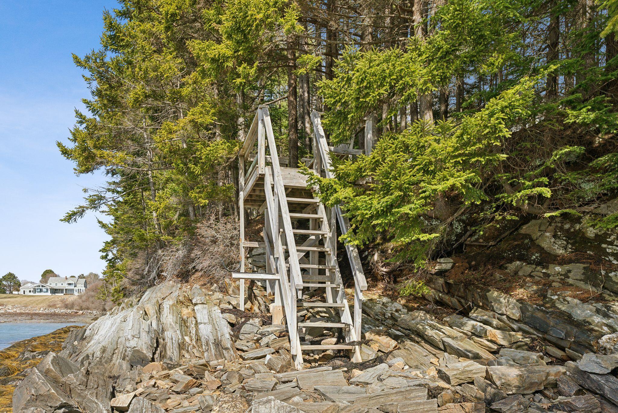 56 Headland Road Harpswell, ME 04079 - Photo 7 of 61 Stairs to the Water