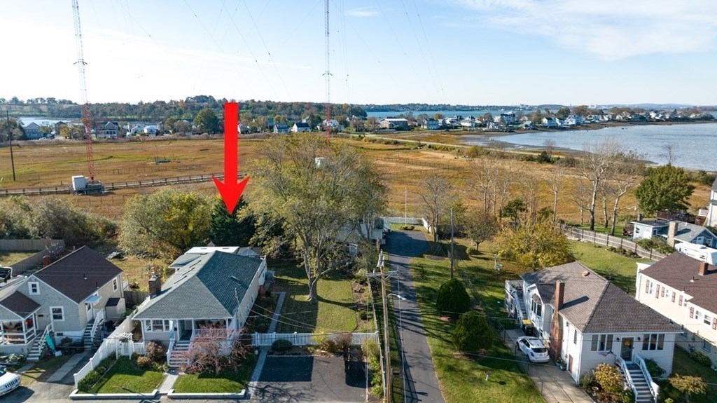 103 Newport Road Hull, MA 02045 - Photo 37 of 40 a aerial view of a house with a lake view