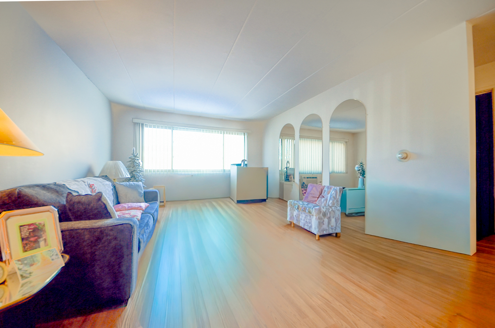 2521 Thatcher Avenue, Unit 2D River Grove, IL 60171 - Photo 4 of 10 a living room with furniture and wooden floor