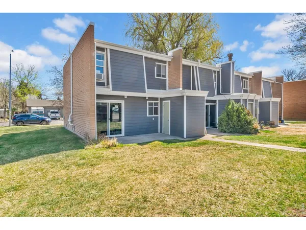 a house view with a garden space