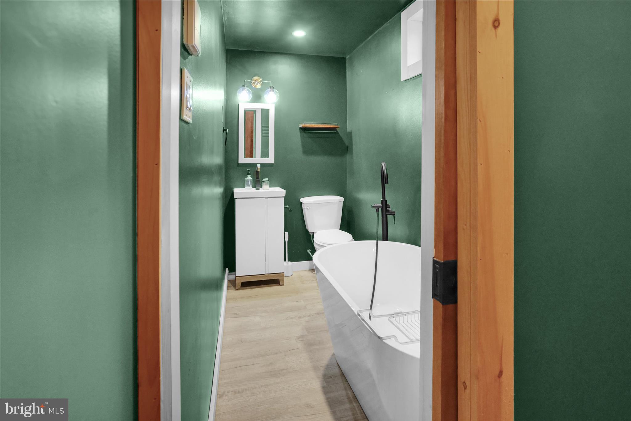 1039 Long Run Road Pine Grove, PA 17963 - Photo 18 of 34 a bathroom with a glass door shower and toilet