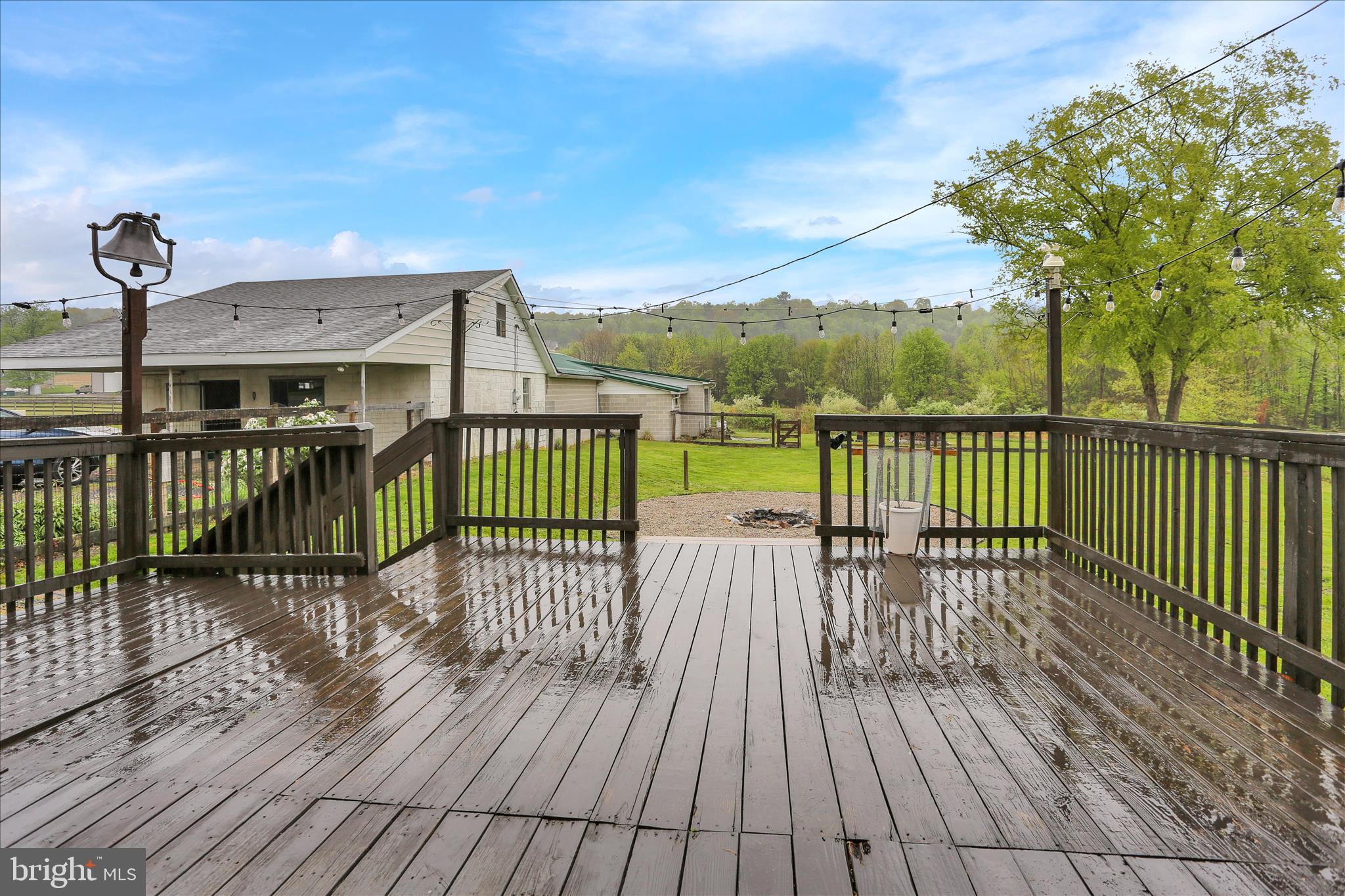 1039 Long Run Road Pine Grove, PA 17963 - Photo 20 of 34 a view of a wooden deck with a yard