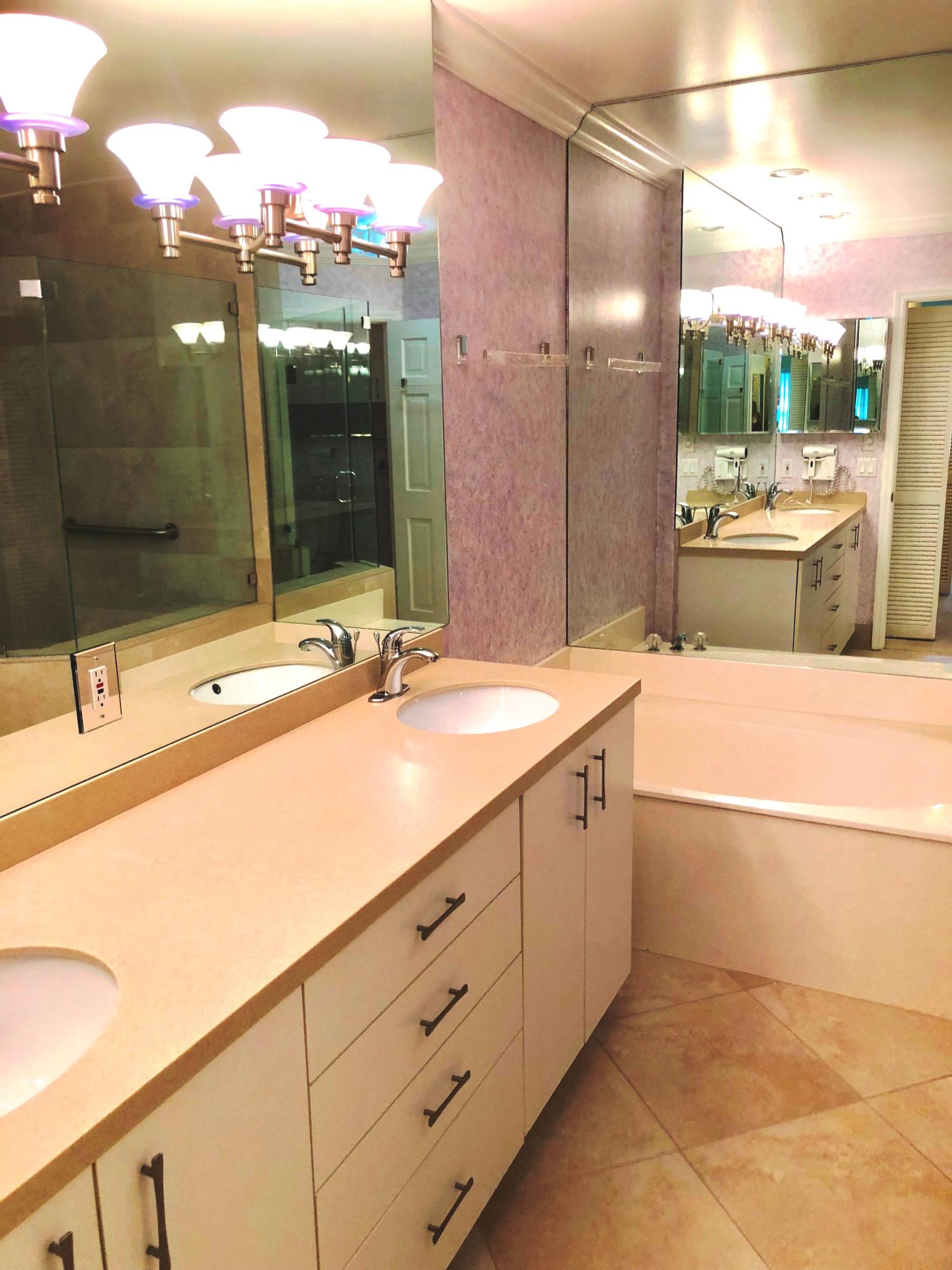6752 Montego Bay Boulevard, Unit B Boca Raton, FL 33433 - Photo 25 of 36 Master Bath with Dual Sinks