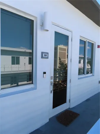 front view of a house with a door