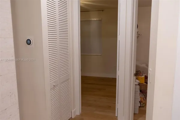 a view of closet area